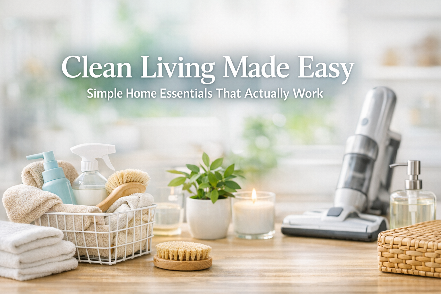 Clean Living Made Easy: Simple Home Essentials That Actually Work
