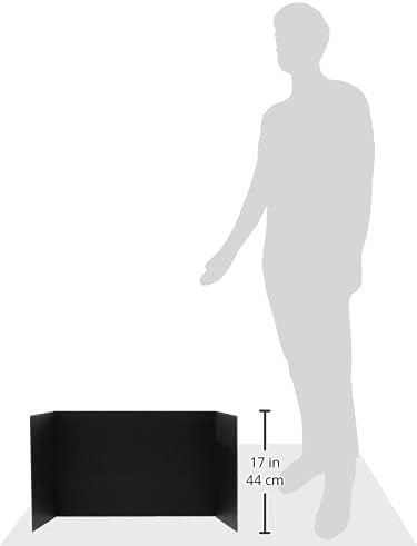 Pacon Corporation 3791 Privacy Board, 48-Inch x16-Inch, 4/PK, Black