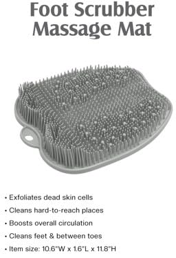 ZENVY Foot Bath Tub and Silicone Foot Scrubber Massage Mat Set - Image 5