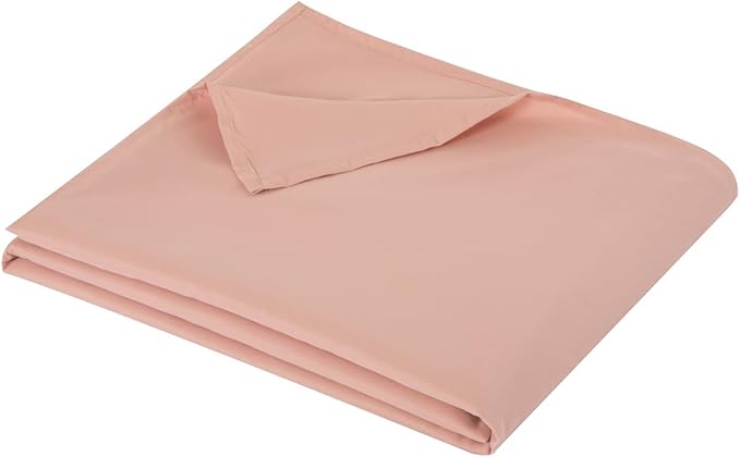 Twin Flat Sheet Only，66x96Inch Lotus Pink by Hotella