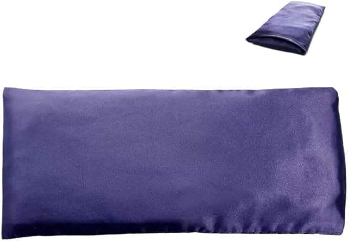Flexseed Eye Pillow, Hot or Cold Weighted Satin Eye Mask, Microwaveable Moist - Image 5