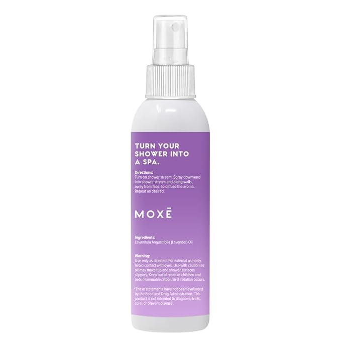 MOXE Lavender Oil Shower Mist, Spa Steam Spray, Certified Natural 100% - Image 8
