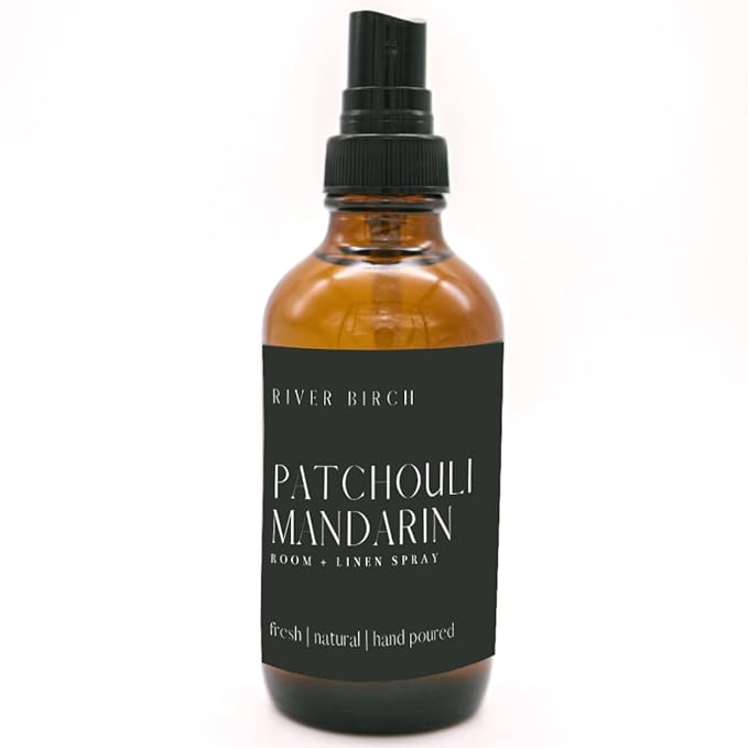 River Birch Patchouli Mandarin Scented Linen and Room Spray | Home Fragrance | by RiverBirch