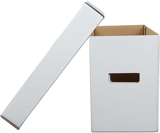 ANDPLAY 5 Pcs Comic Book Storage Boxes With Lids Short Holds 150-175 Comics Collapsible and Stackable Comic Short Box Moistureproof Comic Box