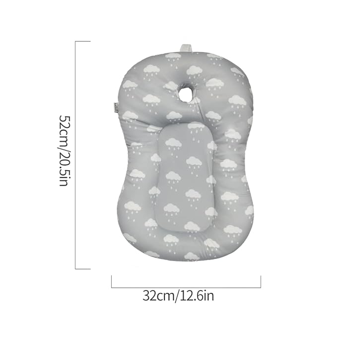 KAKIBLIN Baby Bath Mat, Baby Bath Cushion Soft Anti-Slip Pad 0-6 Month Toddler - Image 7