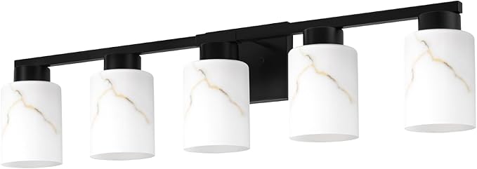 5-Light Bathroom Light Fixtures, Modern Vanity Lights, Living Room, E26 Base - Image 8