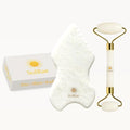Gua Sha Bian Facial Stone With Jade Roller | Gua Sha Facial Tool Kit to Lift by Unknown