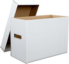 ANDPLAY 5 Pcs Comic Book Storage Boxes With Lids Short Holds 150-175 Comics Collapsible and Stackable Comic Short Box Moistureproof Comic Box