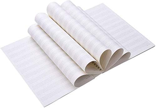 PUNK Blank Sheet Music Composition Notebooks 100 Pages Stave Notebook,Musical Notation Staff Notebook,Music Manuscript Paper