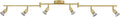 Globe Electric 57505 Payton 6-Light Foldable Track Lighting, Painted Brass by GlobeElectric