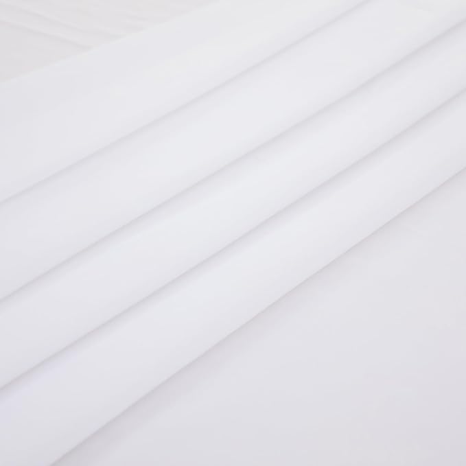 Queen Flat Sheet Only， 90x102Inch White - Image 4