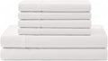 Linen Home 100% Cotton Percale Sheet Set, Queen Size, Deep Pocket, 6 Pieces Set by LINENHOME