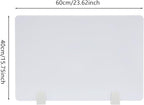 4PCS Desk Dividers Office Partitions,Privacy Desk Panel Protective, Frosted Acrylic with Clamps Classroom Privacy Shield for Offices Schools Call Centers 23.62x15.75in (White)