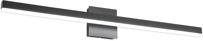 Joossnwell 35.4 inch Black Vanity Light Fixtures Industrial Bathroom Lighting by Joossnwell