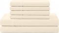 Linen Home 100% Cotton Percale Sheet Set, Full Size, Deep Pocket, 6 Pieces Set by LINENHOME