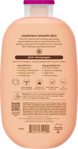 eos Cashmere Body Wash – Pink Champagne, Moisturizing Body Wash, Creamy Gel - Image 9