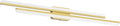 Ralbay 48" Gold Vanity Lights 48W Frosted Aluminum Modern LED Gold Bathroom by RalbayLighting