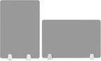 4PCS Desk Dividers Office Partitions,Privacy Desk Panel Protective, Frosted Acrylic with Clamps Classroom Privacy Shield for Offices Schools Call Centers 23.62x15.75in (Grey)