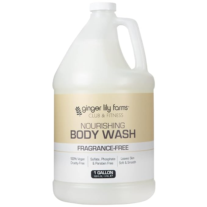 Ginger Lily Farms Club & Fitness Nourishing Body Wash, 100% Vegan & Cruelty-Free by GingerLilyFarms