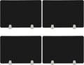 4PCS Desk Dividers Office Partitions,Privacy Desk Panel Protective, Frosted Acrylic with Clamps Classroom Privacy Shield for Offices Schools Call Centers 23.62x15.75in (Black)