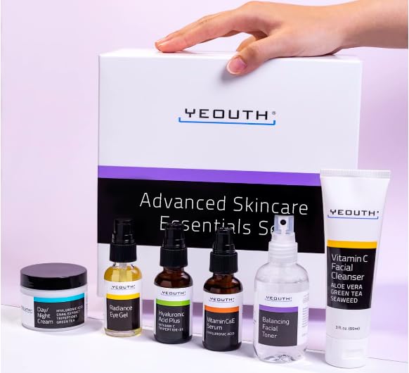 YEOUTH Skin Care Set: Hyaluronic Acid Serum, Vitamin C Serum, Face Cleanser - Image 9