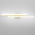 Ralbay 40" Modern LED Gold Vanity Lights 40W Frosted Aluminum Gold Bathroom by RalbayLighting