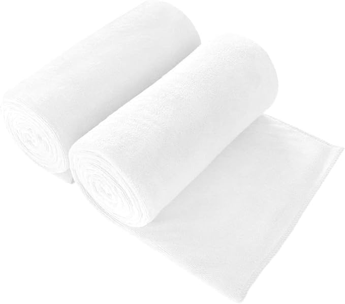 JML Microfiber Bath Towels, Oversized Bathroom Towel 2 Pack 40" x 80", Super by JML