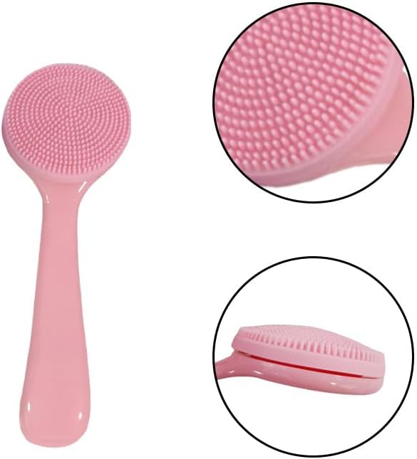 4 Pcs Silicone Facial Cleansing Brush, Manual Face Scrubber - Image 3