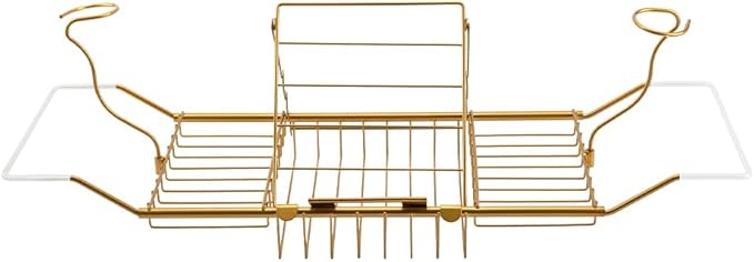BDL Bathtub Caddy Expandable Bath Tub Tray Table by BDL