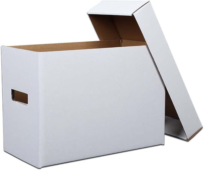 ANDPLAY 3 PCS Comic Book Storage Comic Book Box Holds 150-175 Comics Collapsible and Stackable Comic Short Box Moistureproof Comic Box Stackable Archival Cardboard