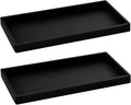 2PCS 11.8” L x 5” W Silicone Soap Dispenser Tray, Bathroom Sink Vanity Trays by BasedFloor