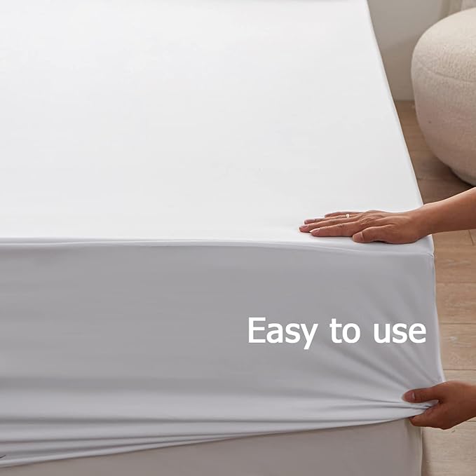 Bedding King Size Fitted Sheet Only-King Size Deep Pocket Bottom Fitted Sheet - Image 6