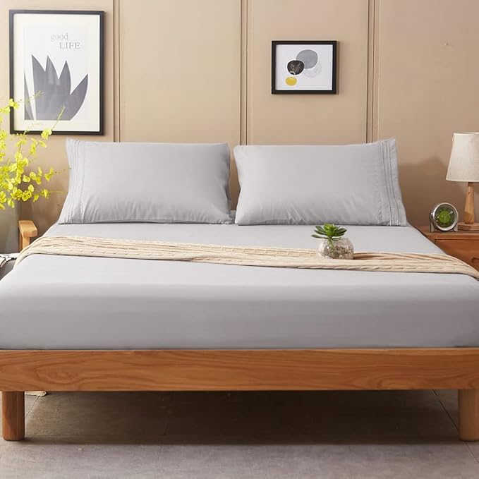 SONORO KATE Sheets Super Soft Microfiber 1800 Thread Count 16 Inch Deep Pocket - Image 3