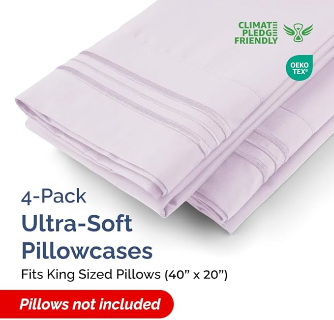 King Pillow Cases Set of 4 - Image 2