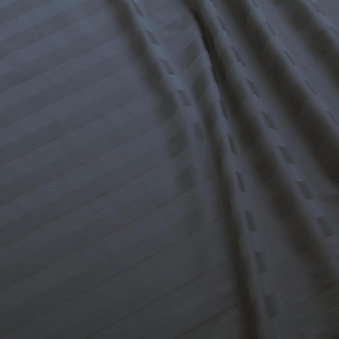 Flat Sheet Only Twin Size, 400 TC 100% Egyptian Cotton Flat Sheet Striped - Image 3