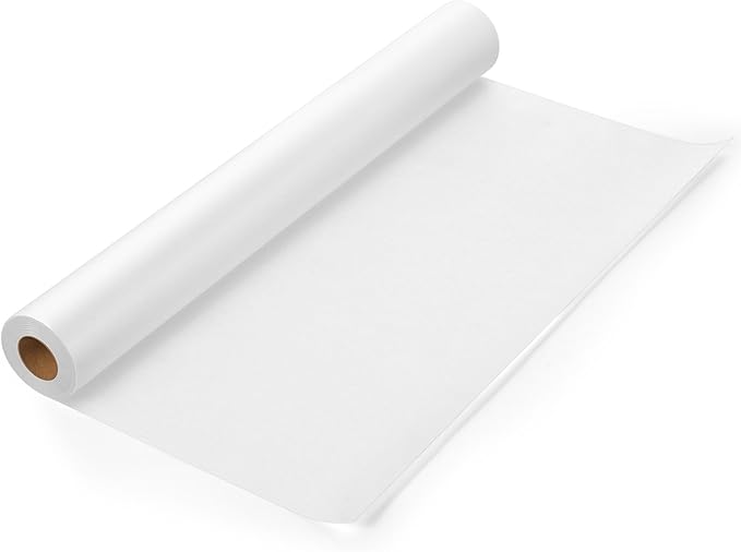 Tracing Paper Roll 17in x 50yd, White Trace Paper Pattern Paper Translucent Tracing Paper for Sewing, Drawing, Sketching, Gift Wrapping