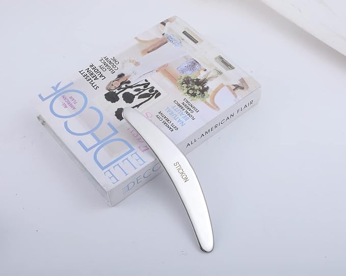 STICKON Stainless Steel Gua Sha 2 in 1 Scraping Massage Tools Scar Tissue Tool - Image 3