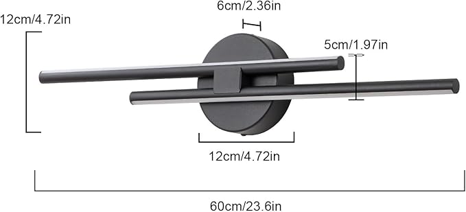 EDISLIVE Dimmable Modern LED Vanity Light Fixtures Bathroom Vanity Wall Lighting - Image 5