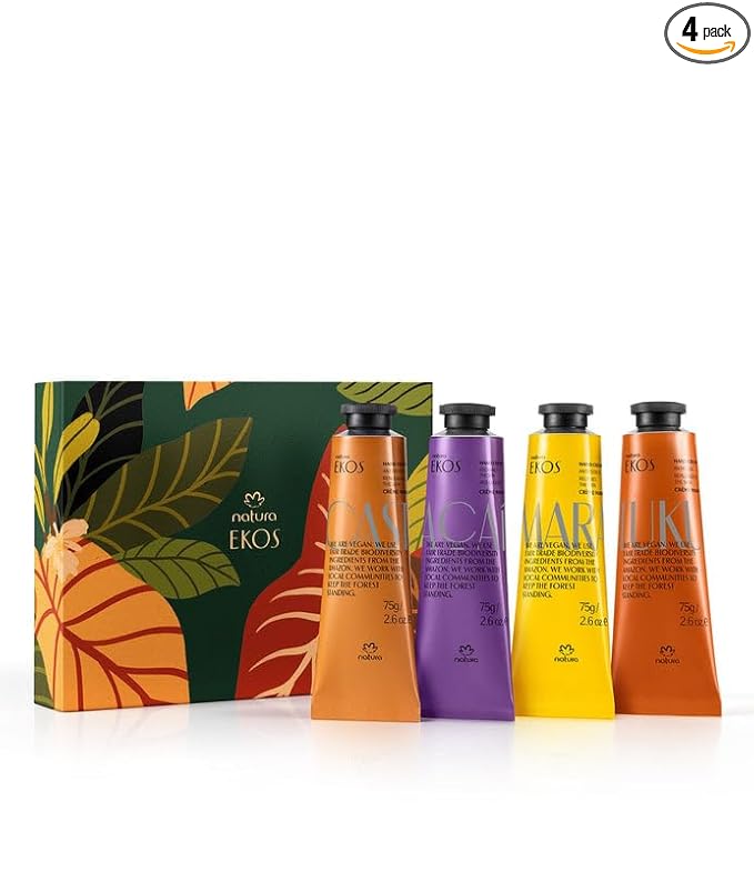 Natura - Deluxe Hand Cream Holiday Set – 4 Vegan Brazilian Hand Cream Gift by Natura