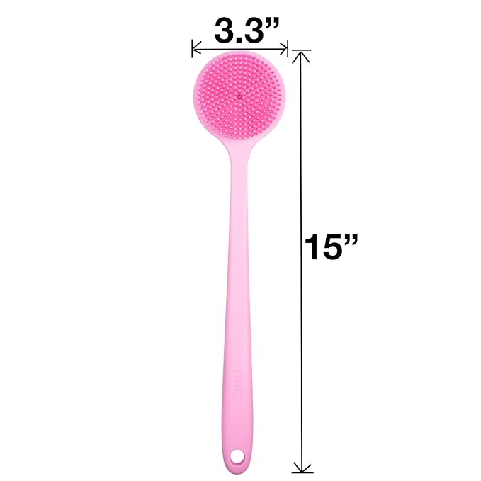 DNC Silicone Back Scrubber for Shower, Soft Bath Body Brush - Image 4