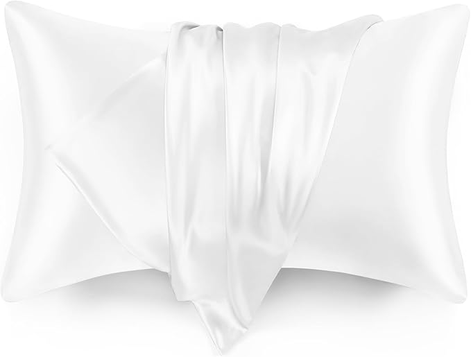 Love's cabin Satin Pillowcase Set of 2 King Size 20x36, Cooling Pillow Covers by Lovescabin