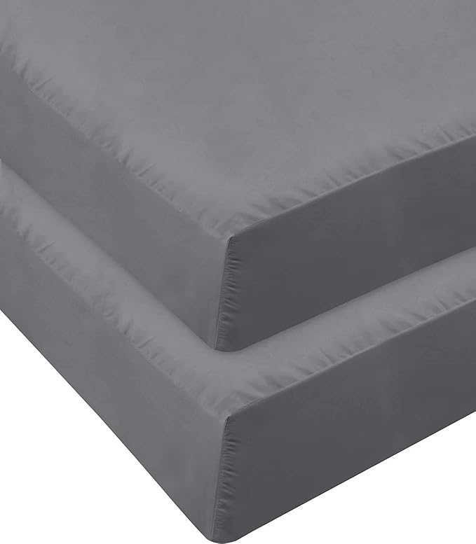 Jersey Knit Microfiber 2 Twin XL Fitted Bottom Bed Sheets 1800 Ultra Soft - Image 7