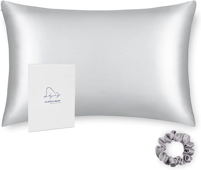 ALASKA BEAR 100% Pure Mulberry Silk Pillowcase by ALASKABEAR