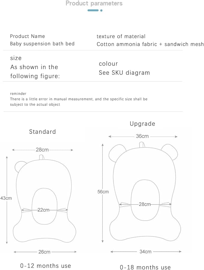 Baby Bath Cushion Pad Newborn Bathtub Mat Infant Bath Supporter Net Baby - Image 6