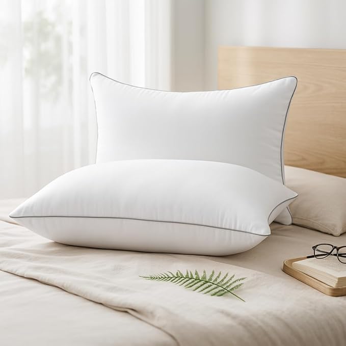 HUXMEYSON Pillows Standard Size Set of 2, Luxury Hotel Bed Pillows Set - Image 2