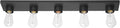 Globe Electric 5-Light Vanity Light, Matte Black, Modern Glam, Bathroom Fixture by GlobeElectric