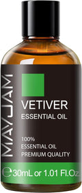 MAYJAM Vetiver Essential Oil 30ML, Pure Vetiver Oil Essential Oils by MAYJAM