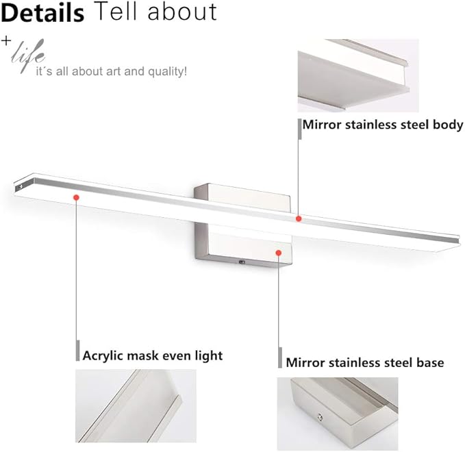 Modern Vanity Light Bar 16W Over Mirror Lights Fixtures - Image 3