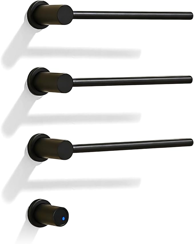 Electric Towel Warmer Concealed, Swivel Heated Towel Rack by KOOTTI