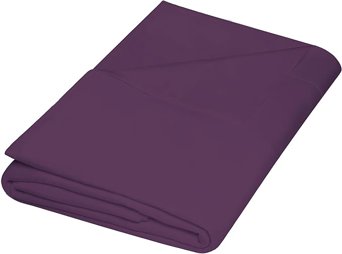 ZPECC Full Flat Sheet Only 1 Pack, Durable Dark Purple Top Bed Sheets by ZPECC-ABrandThatHasBeenFocusedOnBabyProductsFor18Years